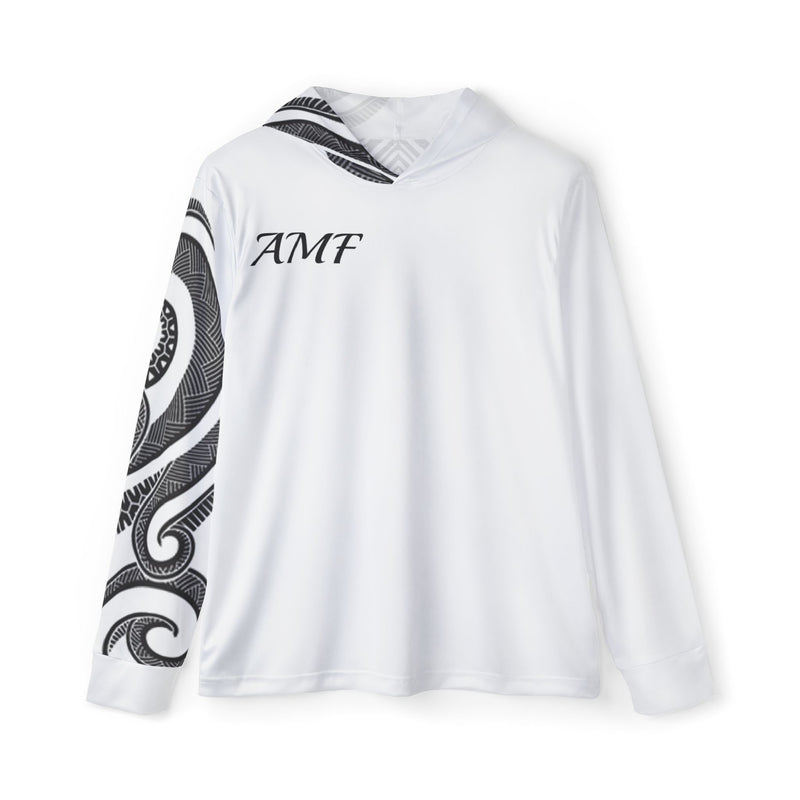 Sports Warmup Hoodie with Tribal Design 'AMF' Custom