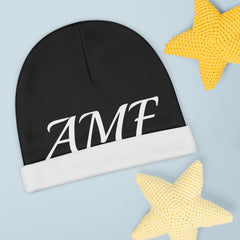 Stylish Baby Beanie with 'AMF' Custom